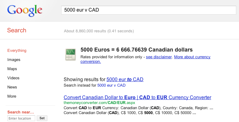 Canadian Funds Converter