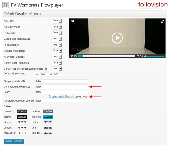 fv wp flowplayer license 1