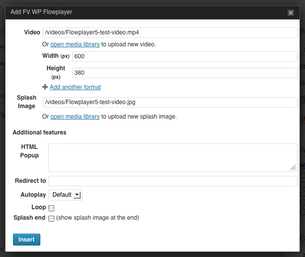 fv wp flowplayer step2