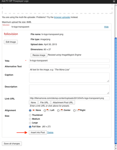 fv wp flowplayer license 2
