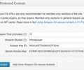 Amazon S3 Protected Content support added to FV Flowplayer