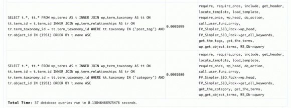 wpdb profiling