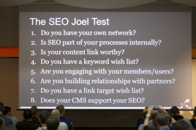 Tom Critchlow SEO Joel Test