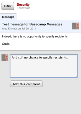 Basecamp mobile comment notifications