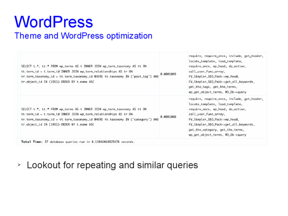 Speed optimization of WordPress 16