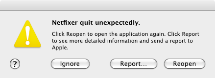 Netfixer quit