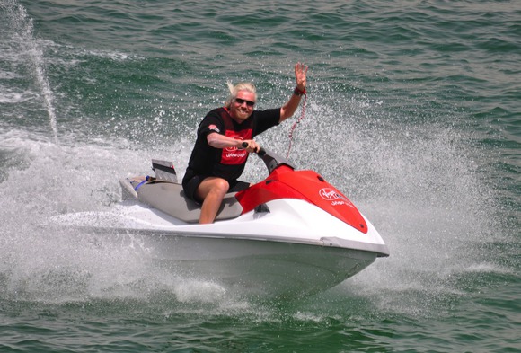 richard branson jet skiing