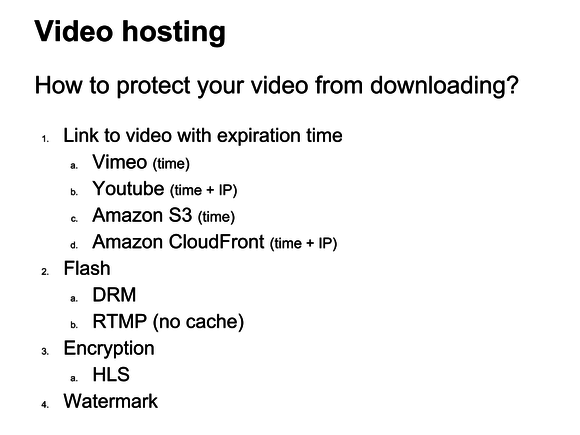 video wordpress download protection