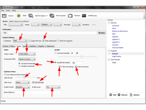 video wordpress handbrake 2