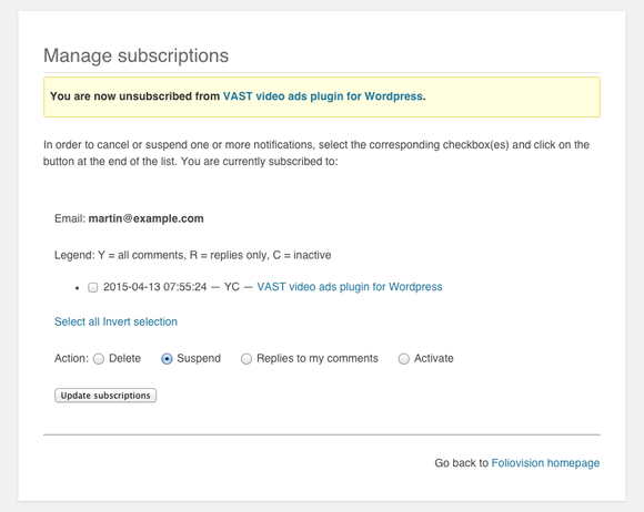 subscription manager bare bones