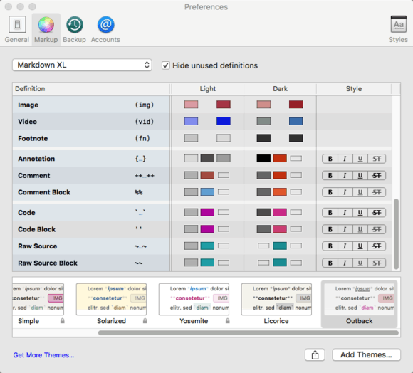 Ulysses-theme-preferences