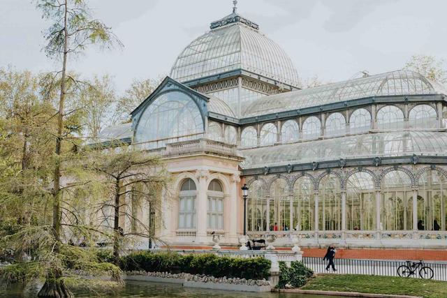 Palacio de Cristal in Retiro Park in Madrid