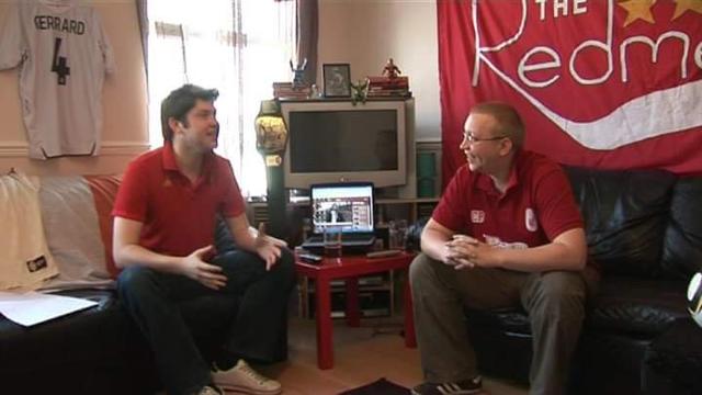 Paul Maych and Chris Pajak in one of their first Redmen TV show