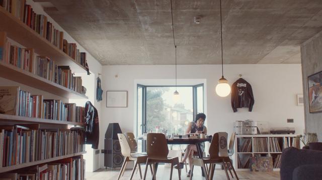 Sue Webster's livingroom in her house in Hackney, London