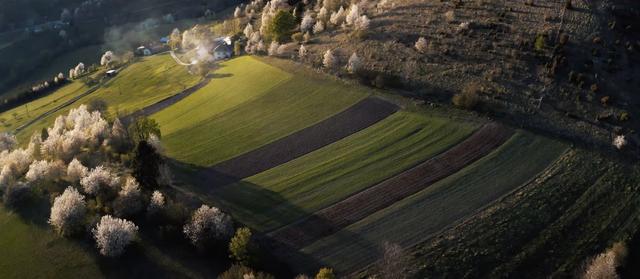 Hriňovské lazy land aerial