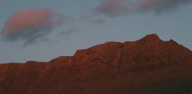 Red rocks on Lanzarote island, Spain