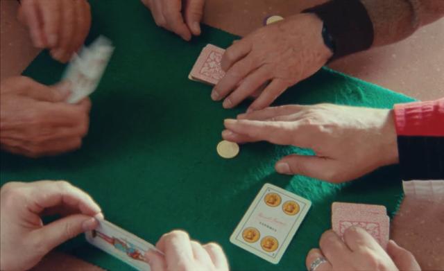 Detail of gambling on the table