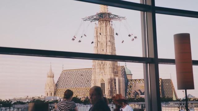 A chain-caroussel on Stephansdom in Vienna, Austria