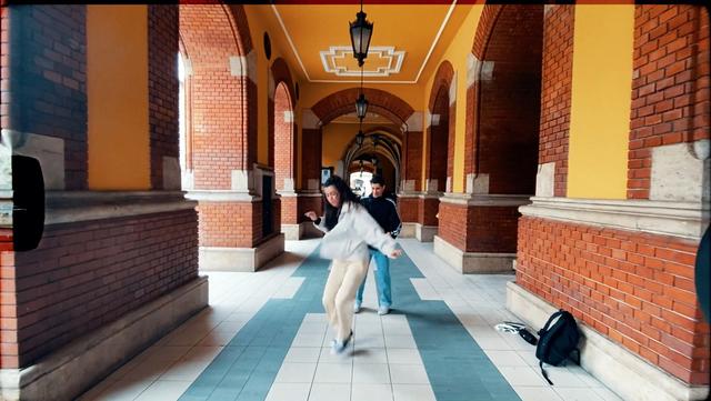 Dancers Lilla ''Lillapath'' and Adam Korsos in Budapest, Hungary