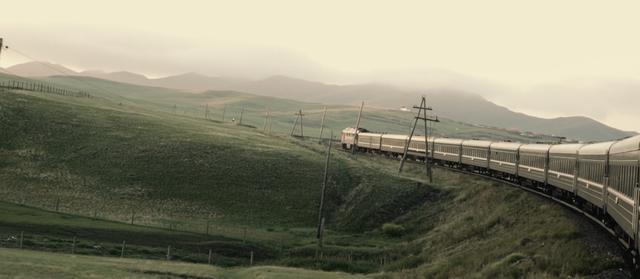 View from train on Trans-Siberian Railway