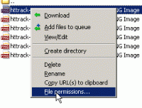 filezilla file permissions